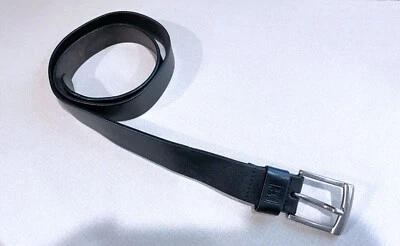 Vintage CHAPS - Ralph Lauren - Cinturón de cuero negro - Para hombre Talla 38/95 Foto 1 de 4