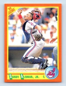 1990 Score Rookie & Traded Sandy Alomar Jr. Cleveland Indians #18T - Picture 1 of 2