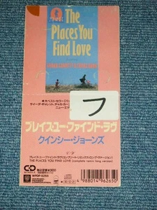 QUINCY JONES Japan 1989 Tall 3" inch CD Single THE PLACES YOU FIND LOVE - Imagen 1 de 1