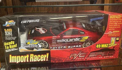 Jada Toys R/C Spec Toyota Supra 1:10 Scale Import Racer, 49 MHZ, NOS ! Rare ! - Image 1 of 4