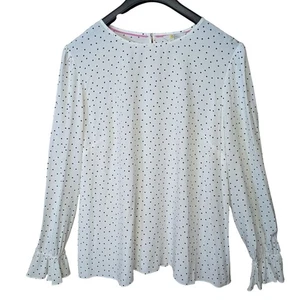 Blusa Boden Blanca con Lunares Negros Talla 20/22 - Imagen 1 de 9