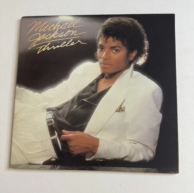 Michael Jackson – Thriller Vinyl Record LP 1982 QE-38112 Epic Records Gatefold - Image 1 of 4