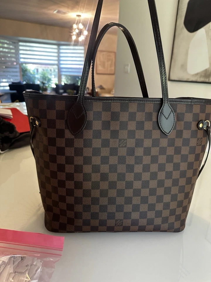 Authentic Louis Vuitton Neverfull Damier Ebene MM Tote Bag - Image 1 of 4