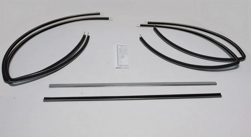 Tira meteorológica Glass Run Channel para 1955-57 Chevrolet Bel Air 150 210 2 Dr Sedan - Imagem 1 de 4