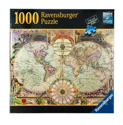 Ravensburger 1000 Piece Puzzle – Antique Map – 27" x 18" – Brand New & Sealed - Image 1 of 4