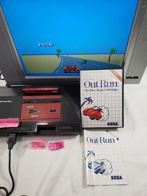 Out Run SMS AUTHENTIC SEGA COMPLETE Master System Case Manual OutRun cib - Image 1 of 4
