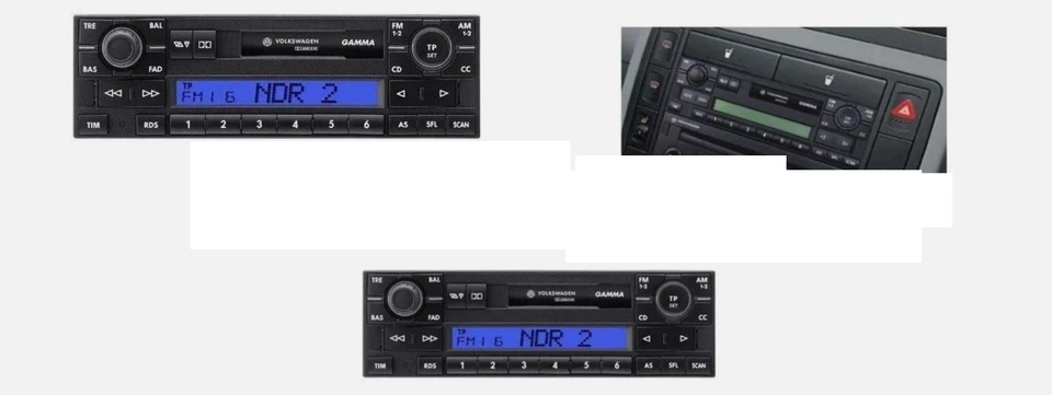 Original Autoradio VW GAMMA V BORA GOLF PASSAT T4 T5 POLO LUPO - Bild 1 von 1