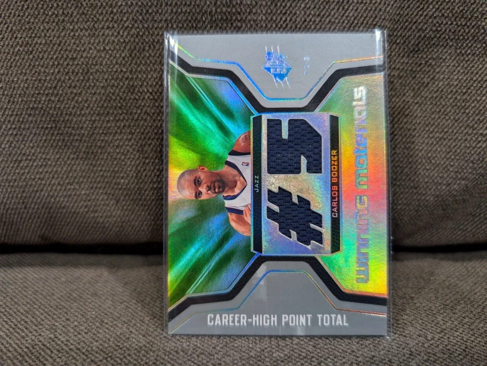 2007 UPPER DECK SPX CARLOS BOOZER GAME USED JERSEY PATCH DUKE JAZZ RARE SP - Image 1 of 1