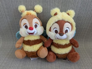 Disney Japan Chip & Dale Bee Outfit Plush Soft Toys Disneyland Exclusive - Picture 1 of 3