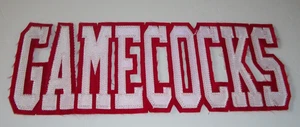 Vintage GAMECOCKS Sew-On Patch Large 9 Inch Patch Sports Football New - Bild 1 von 2