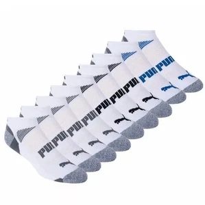 NEW PUMA Men's No Show White Sock, 10-pairs .Uk 6-8 - Picture 1 of 2