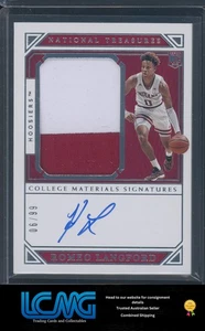 2019 National Treasures #89 Romeo Langford College Material Signatures #/99 RAA - Picture 1 of 1