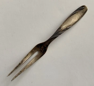 Tenedor Gorham plata esterlina bayas o limón patrón sauce 4 1/16" Foto 1 de 4