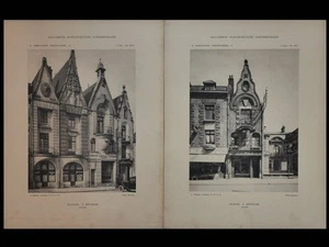 MAISONS A BETHUNE, PLACE DU BEFFROI - 2 PLANCHES 1928 - JACQUES ALLEMAN - Picture 1 of 1