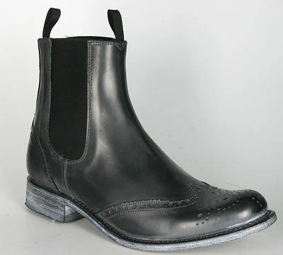 10049 Sendra Chelsea Boots Grafite Budapest Grigio Welted Foto 1 de 4