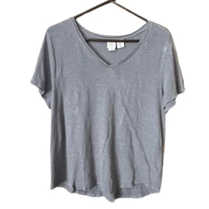 Joie size XL 100% linen V neck grey top - Picture 1 of 6