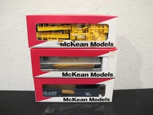 (3) McKean Models HO Bausätze 3 Bay Burlington Güterwagen & 610 Four Runner undekoriert - Bild 1 von 6