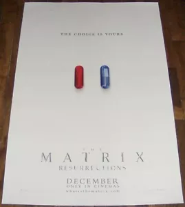 MATRiX RESURRECTiONS Keanu Reeves Wachowski EIN BLATT POSTER (international) - Bild 1 von 3