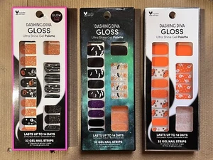 NEW Dashing Diva Gloss Lot Of 3 Gel Nail Strips Asst. Designs - Picture 1 of 5