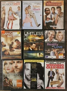 BRADLEY COOPER Lot 9 DVDs -All About Steve, Limitless Serena Hangover - Picture 1 of 2