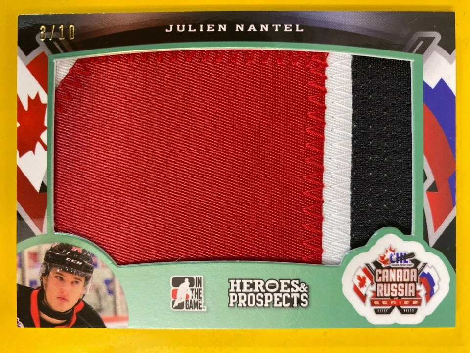 D55490 15-16 Heroes & Prospects Canada Russia Series Patch Julien Nantel #03/10 - Image 1 of 1