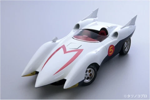 Speed Racer Mach Go Go Go "MACH 5" Model Car Aluminum Body 1/18 Limited Japan Cover