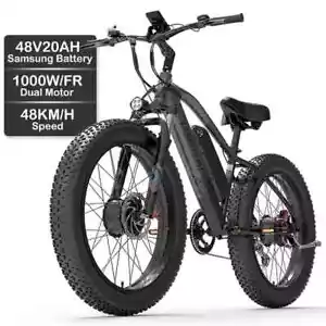 2000W Dual Motor eBike 26 Zoll Elektrofahrrad 48V 20AH Moped ebike 45km/h Moped - Bild 1 von 24