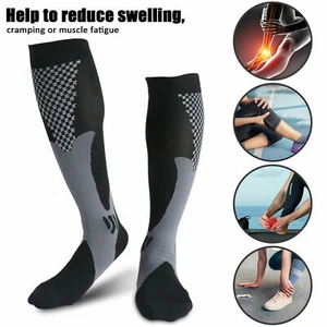 Compression Socks High Support Stockings Knee Leg Thigh Sleeve Sport Pain Relief - Picture 1 of 45