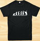 EVOLUTION OF GUITARIST T-SHIRT ROCK SINGING MUSIC BAND UNISEX FUNNY GIFT TEE TOP