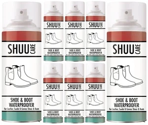 Waterproof Shoe Boot Protector Cleaner Fabric Microfiber Canvas Shuu Care Spray - Picture 1 of 17