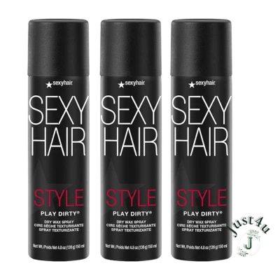 Sexy Hair Style Play Dirty Dry Wax Spray, 4.8 oz. (3PACK) - Image 1 of 2