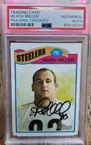 PSA Slabbed Steelers Heath Miller 2005 Heritage Rookie RC Autograph Signed Card - Picture 1 of 4