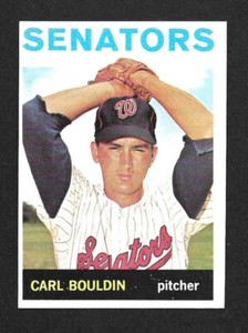 1964 TOPPS BASEBALL CARL BOULDIN HIGH #518 SENATORS (LOOKS MINT)