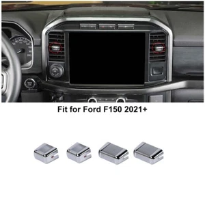 4Pcs Chrome Air Conditioner Outlet Vent Adjust Knob Decor Trim For Ford F150 21+ - Picture 1 of 9