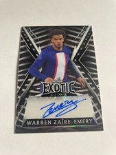 WARREN ZAIRE-EMERY 2023 LEAF EXOTIC Zebra RC ROOKIE AUTO 1/3 SSP PSG!