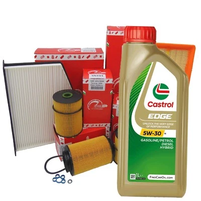 KIT TAGLIANDO SPEED BMW SERIE 3 E46 320D 150CV 110KW DA 2001 A 2005 CASTROL 5W30 - Imagen 1 de 4