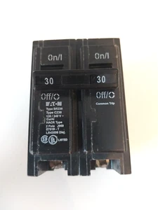 Cutler-Hammer Circuit Breaker, Double Pole, 30A, 120V/240V, Type BR, BR230/C230 - Picture 1 of 6
