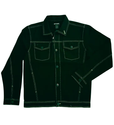 CHAQUETA DE SARGA PESADA NUEVA CON COSTURAS EN CONTRASTE Foto 1 de 2