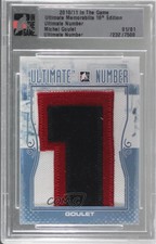 2010-11 ITG Ultimate Memorabilia 10th Edition Number 1/1 Michel Goulet HOF 2d8