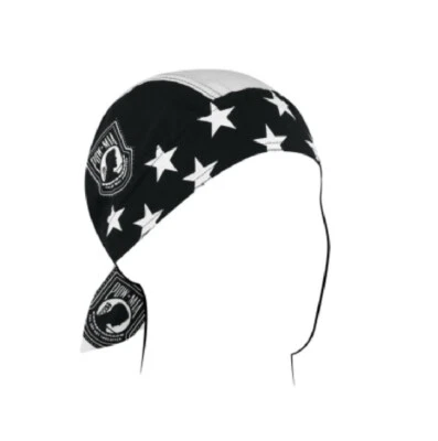 Banda para el sudor blanca negra POW MIA veterano militar América Durag envoltura para la cabeza envío gratis Foto 1 de 2