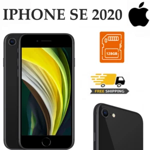 NUOVO Apple iPhone SE 2a gen - 128GB - Nero (Sbloccato) ✔️Originale Smartphone - Afbeelding 1 van 5