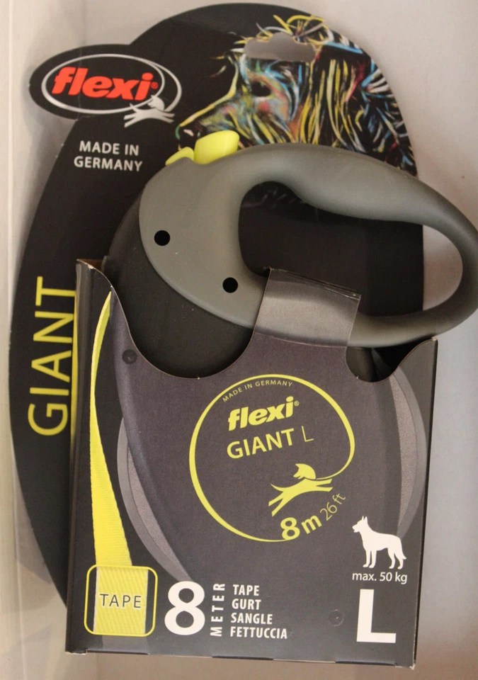flexi Giant L Gurt 8m für Hunde bis 50 kg, schwarz -Hundeleine- 8.2 12115 S6 - Bild 1 von 1