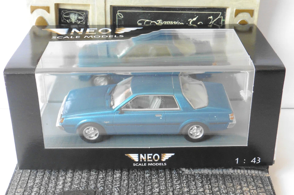MITSUBISHI SAPPORO MKI Coupe Blau Metall 1982 NEO 43441 1/43 LHD Linkslenker - Bild 1 von 1