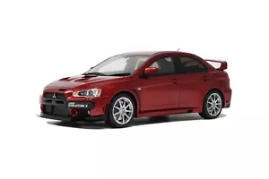 Otto Mobile 1:18 Mitsubishi Lancer Evo X FQ 400 Orient Red 2012 Scale Resin M... - Picture 1 of 9