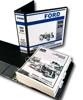 Ford 9N 2N Tractor Master Servicio Manual Reparación Operadores Juego de Libros 836Pgs Foto 1 de 4