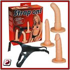 Set con tre Falli Indossabili e Slip Strap On Skin Toy Sexy Dong Ano_Vagina