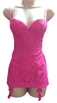 Ann Summers Chemise Suspender Cami Dress Size 32A 32B 34B Sexy Pink Lingerie - Image 1 of 3