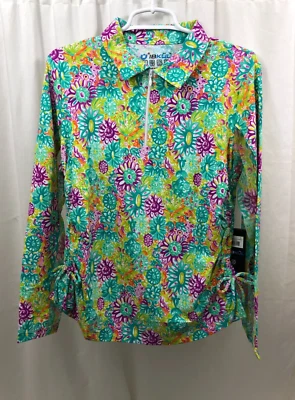 Camisa activa lateral acanalada Ibkul grande para mujer nueva con etiquetas Foto 1 de 3