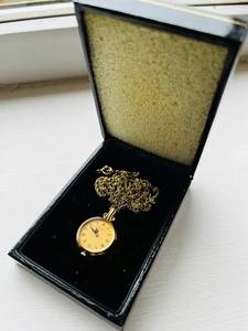 Lovely classic Vintage Gold Plated Ladies Vintage Seiko Quartz Pocket Watch - Picture 1 of 5