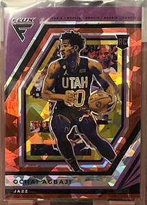 2022-23 Flux Ochai Agbaji 245 RC Red Cracked Ice Prizm